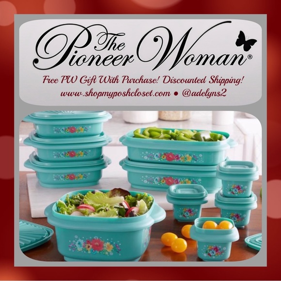 The Pioneer Woman Other - 🌺 New Pioneer Woman 20-Piece Assorted Food Storage Set, Kitchen Bundle